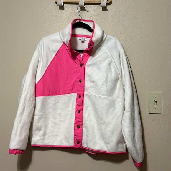J. Crew Pink and White Women's Jacket - Picture 2 of 6